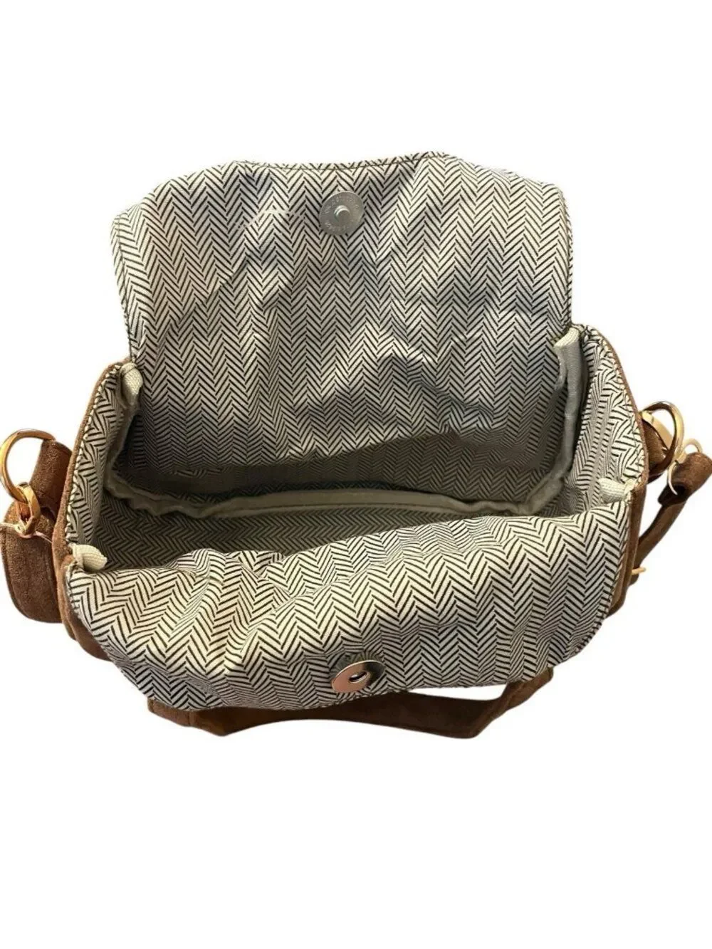 Mini Girls Brown Faux Suede Cat Convertible Purse Crossbody Shoulder Straps New